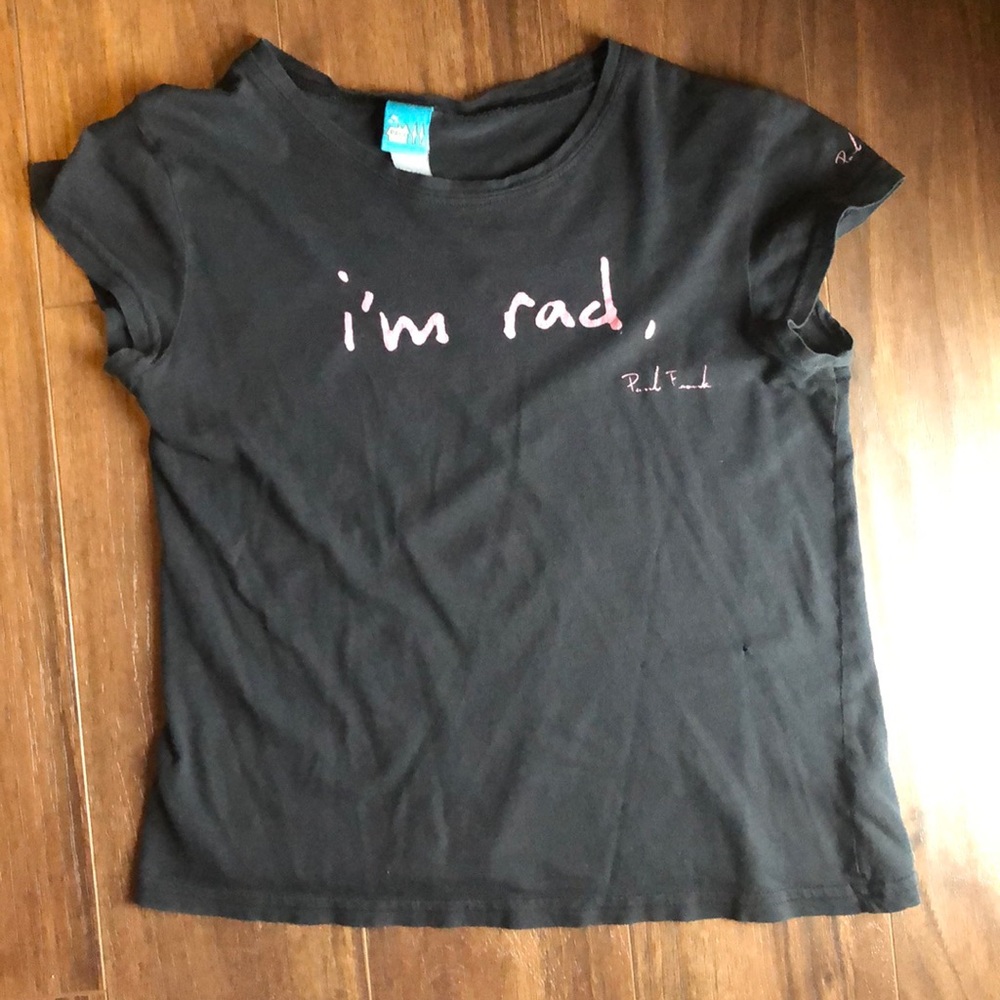 Girls Paul Frank Black T-Shirt “I’m rad your rad”